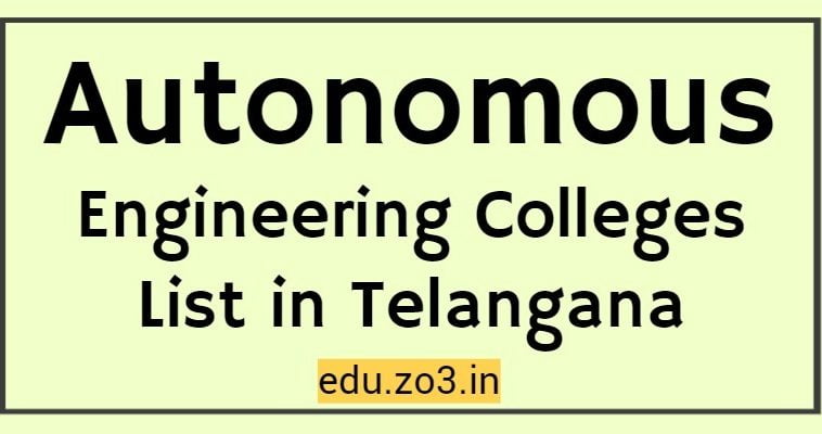 autonomous colleges in telangana eamcet