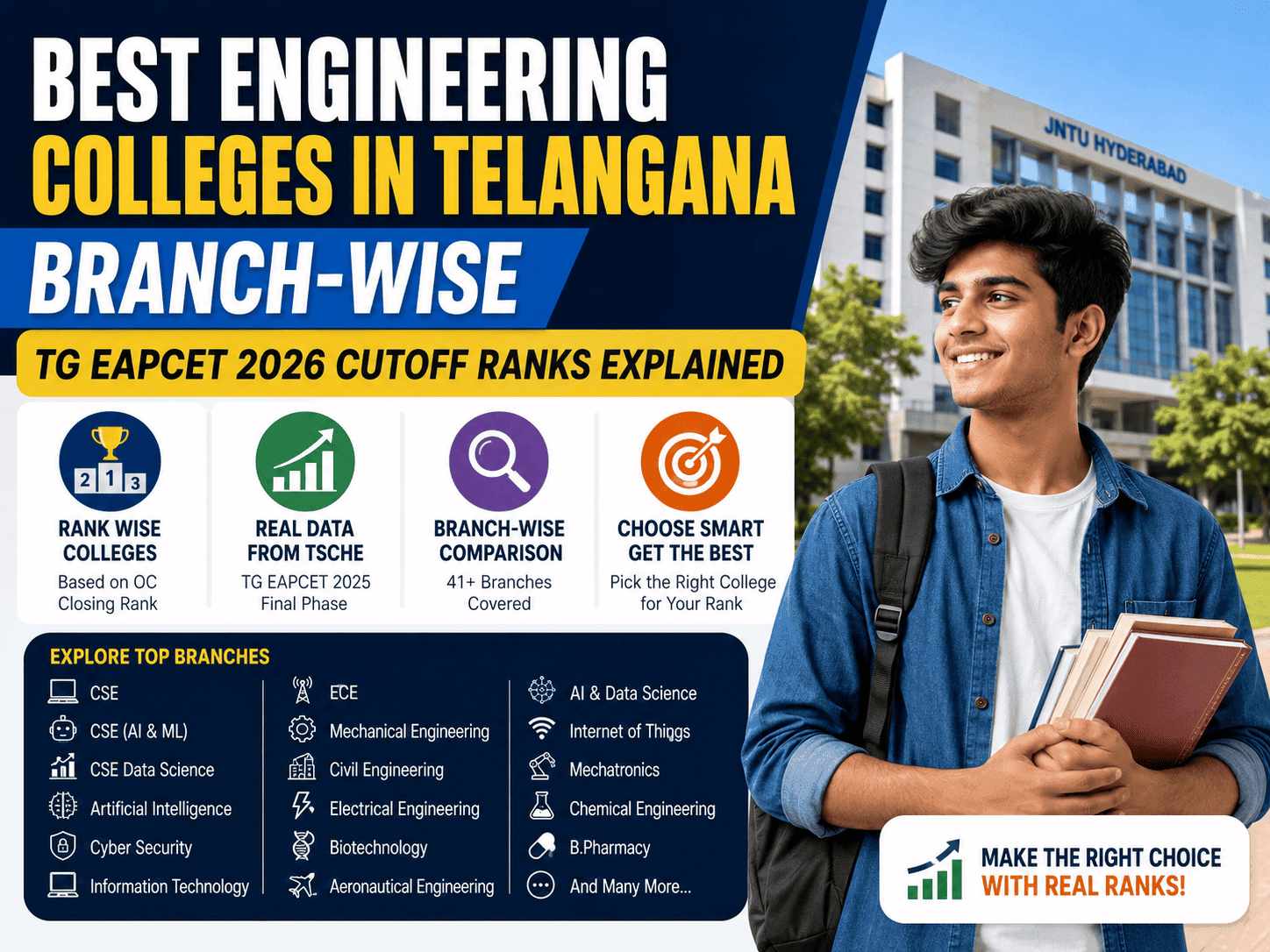 Top Engineering Colleges in Telangana Branch-Wise | TG EAPCET 2026 ...